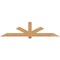 Ekena Millwork Kennewick Timber Gable Bracket, Western Red Cedar, 96"W x 24"H x 3 1/2"D x 5 1/2"F, 6/12 Pitch GBW096X24X0406KEN00SWR - alternate 1